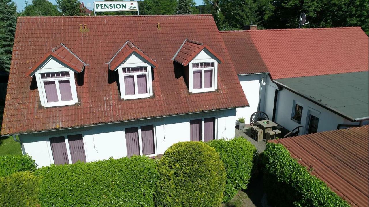 Pension Zum Lindeneck Hotel Lubz Bagian luar foto